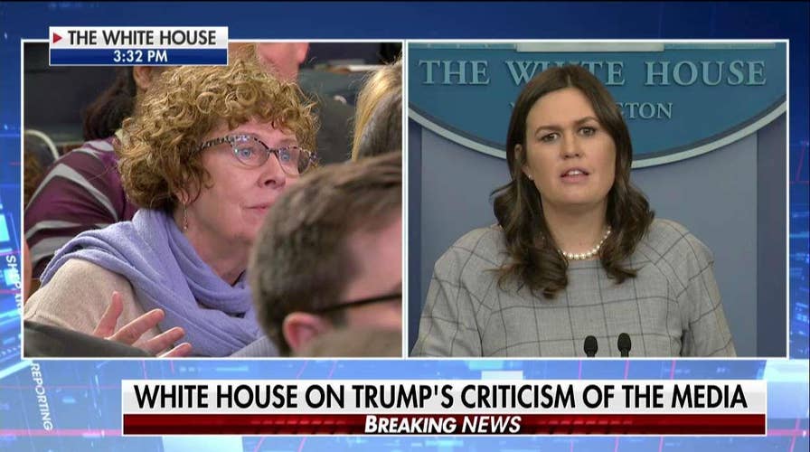 Sarah Sanders Pressed on Fake News Media Awards