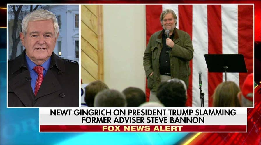 Newt Gingrich Reacts to Bannon Comments