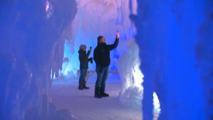 Ice castle opens bringing frozen fun to Minnesota