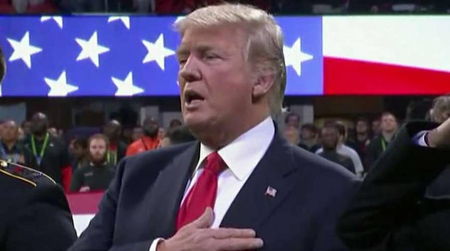 Gingrich reacts to critics of Trump singing national anthem