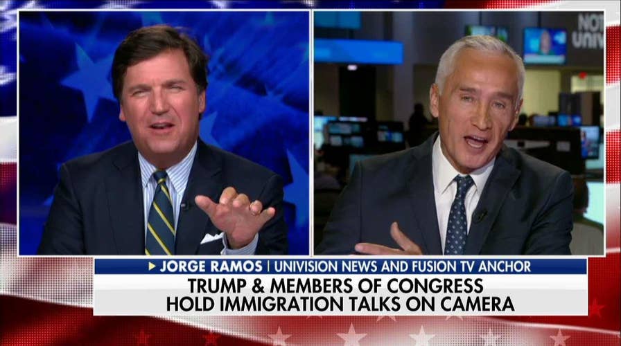 Tucker Carlson vs Jorge Ramos on Immigration