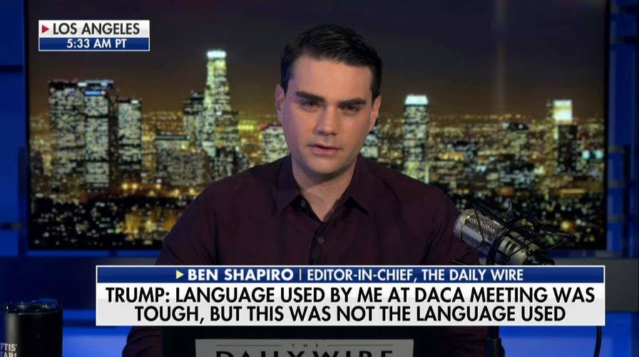 Shapiro: Trump Should Have Denied 'S**thole' Remark When It Was First Reported