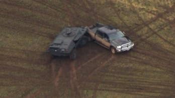 Armed Oregon suspect killed by police who chased him down with armored vehicle