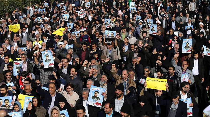 Iranian protestors thank Trump, America for their support