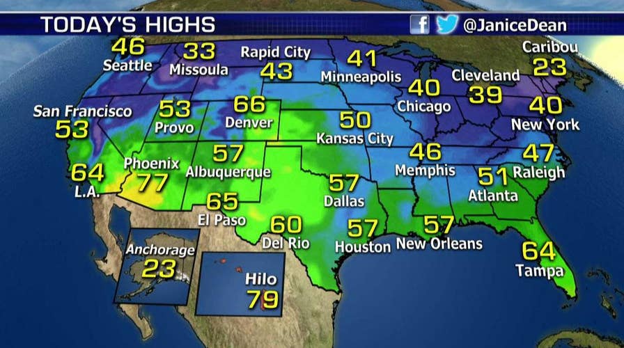 National forecast for Friday, January 19