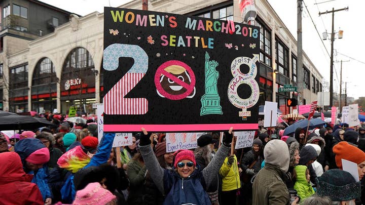 How did the Women's March change over one year?