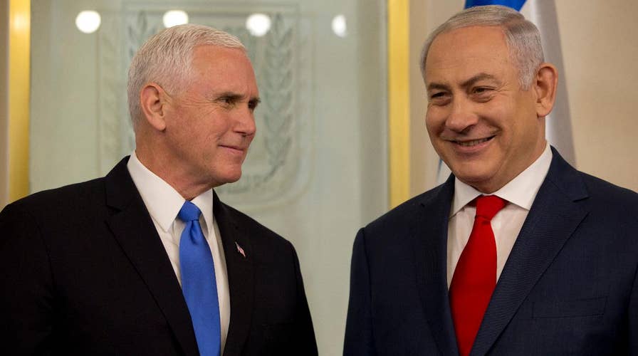 VP Pence delivers joint statements with PM Netanyahu