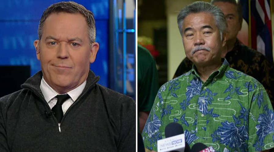 Gutfeld on the Hawaii governor's terrible excuse