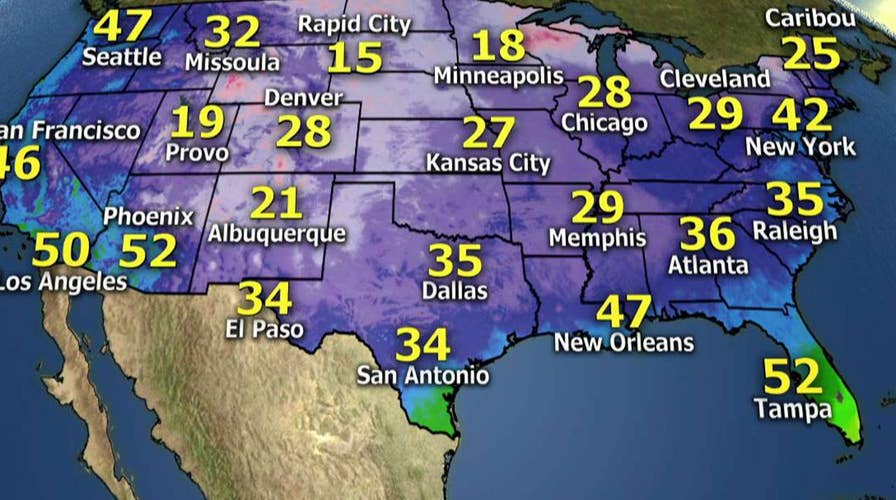 National forecast for Wednesday, January 24