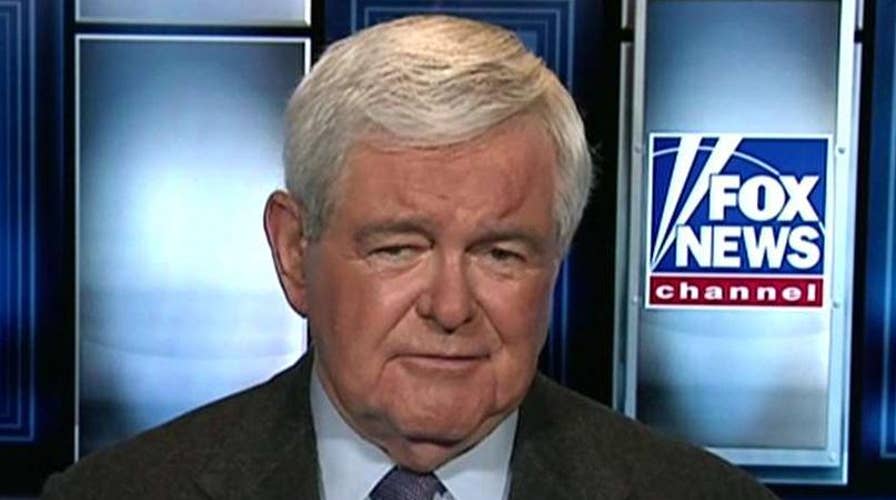 Newt Gingrich talks 'America First' in Davos, FBI texts