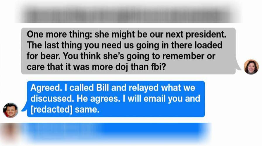 Strzok texts raise questions about FBI bias in Clinton probe