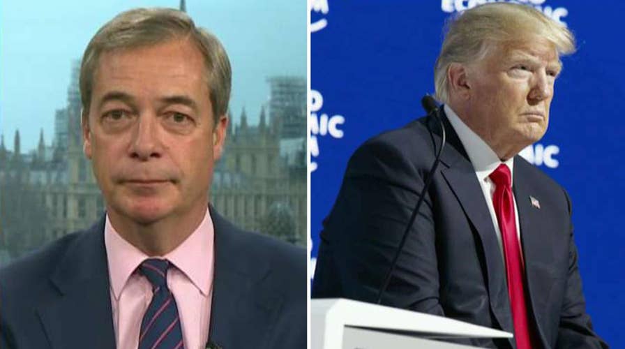 Nigel Farage: Reaction to Trump in Davos was stunning