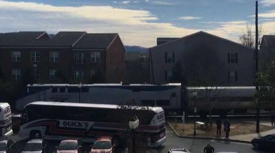 Damaged train carrying lawmakers returns to Charlottesville