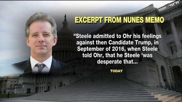 Memo: Steele Admitted He Was 'Desperate' Trump Not Get Elected