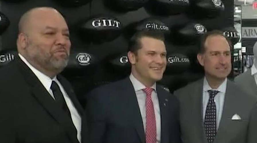 Pete Hegseth and 'Big Daddy' Salgado host a Super Bowl party