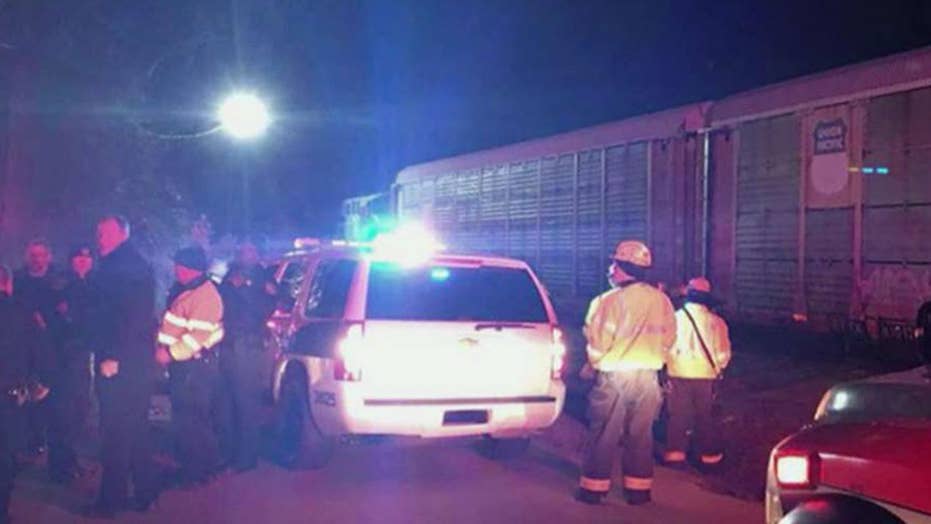 Amtrak train collides with freight train in South Carolina
