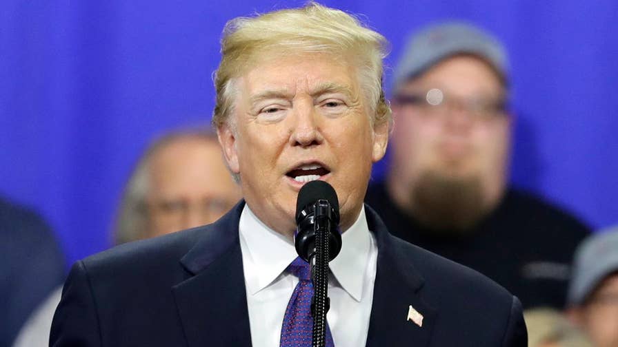 President Trump slams Democrats for not cheering positive economic news at the State of the Union: 'Can we call that treason? Why not?'