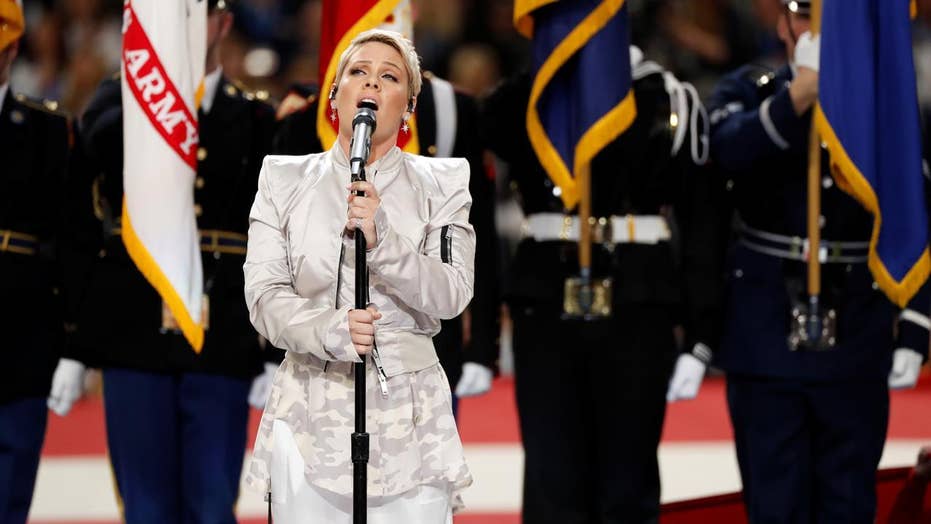 Pink Channels Whitney Houston While Battling The Flu For The Super Bowl 52 National Anthem Fox News