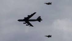 US Air Force B-52 drops record number of precision bombs on Taliban