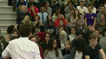 Canada's Trudeau corrects woman for using 'mankind' at town hall