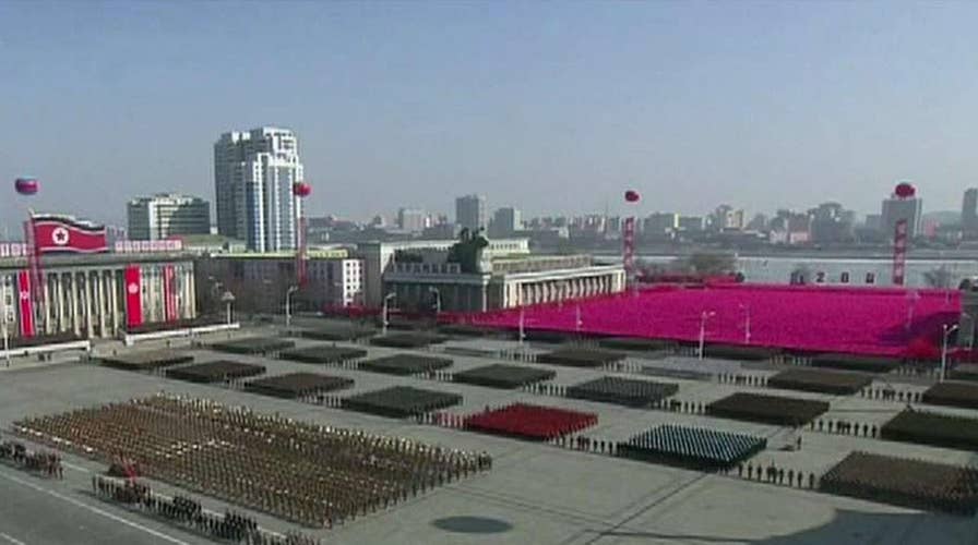 North Korea holds military parade as Olympics kick off