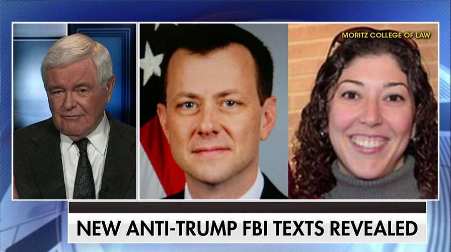 Gingrich Says Media 'Hiding' FBI Agents' Anti-Trump Texts
