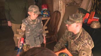 Autistic boy gets birthday surprise from 'Army guys' he 'idolizes'