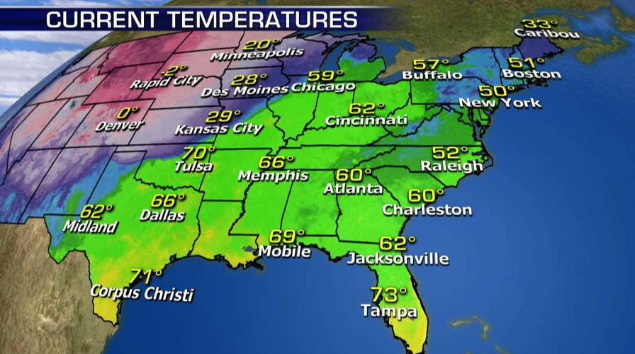 National forecast for Tuesday, February 20