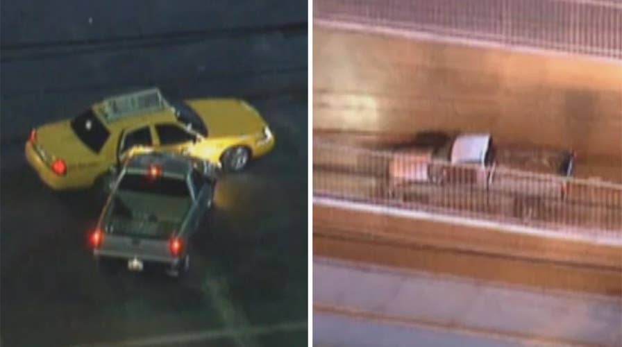 Driver leads cops on wild chase, vanishes into subway tunnel