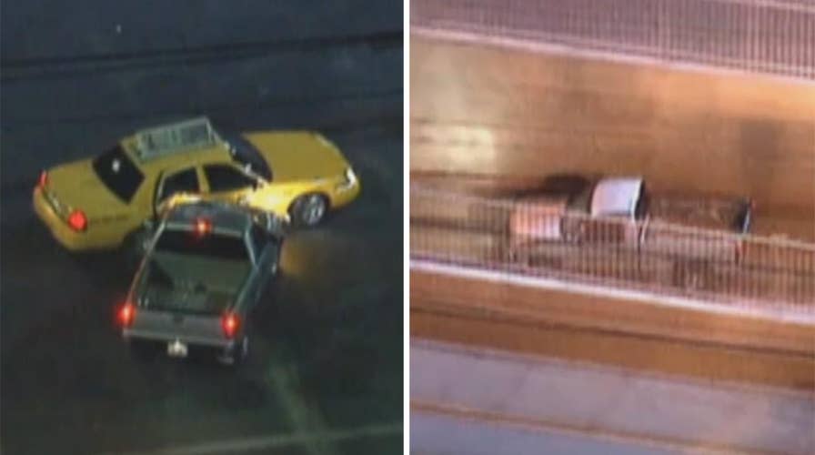 Driver leads cops on wild chase, vanishes into subway tunnel