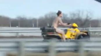 Naked man on ATV leads Missouri police on wild, hour-long chase