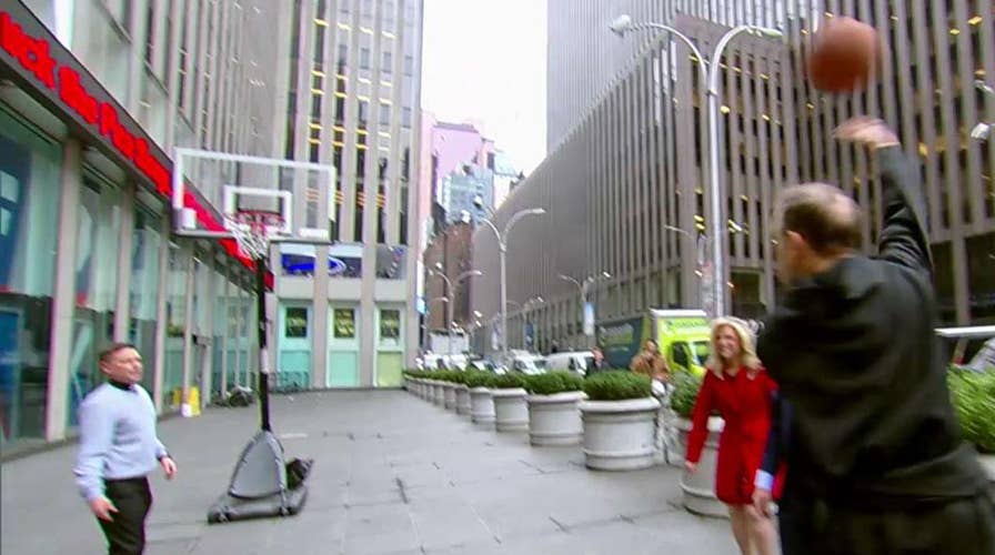 Priest on making an impressive basketball shot