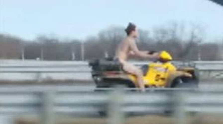 Naked man on ATV leads police on chase in Missouri