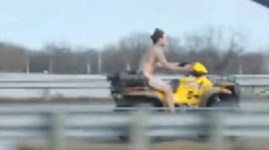 Naked man on ATV leads police on chase in Missouri