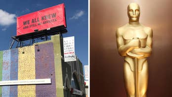 'Three Billboards' inspires pre-Oscars signs about Hollywood pedophiles