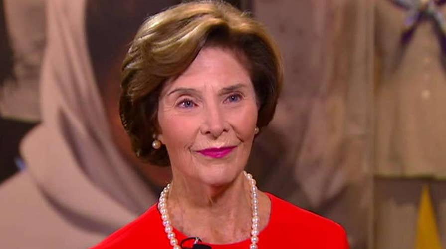 Laura Bush previews exhibit examining role of first ladies