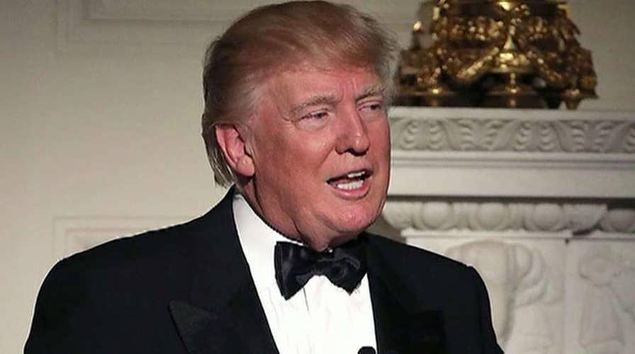 Trump takes jabs at his own White House at Gridiron Dinner