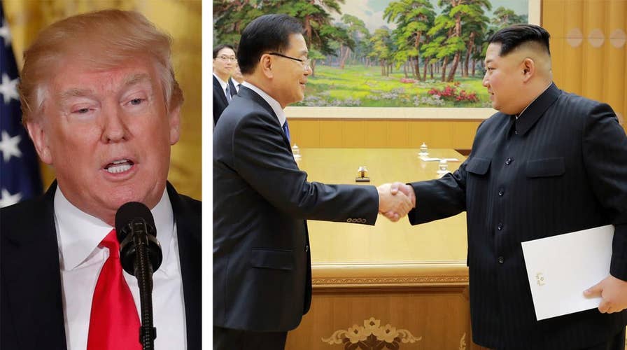 President Trump cautiously optimistic about North Korea
