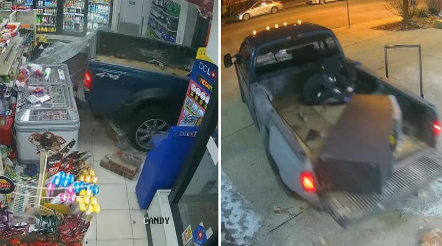 Suspects use truck to break into store in brazen ATM theft