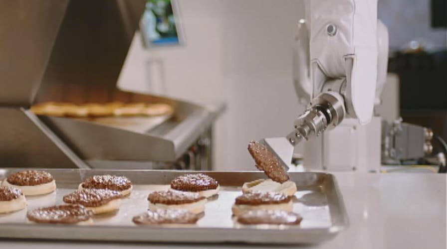 Flippy, the burger-flipping robot, takes a break