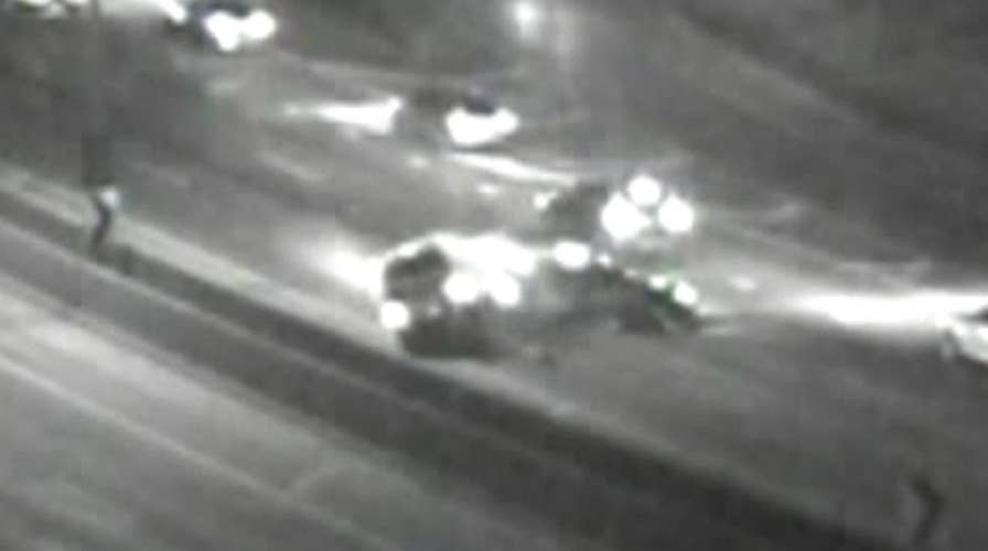 Intense truck rollover caught on camera