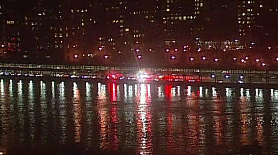 Aftermath of helicopter crash in East River