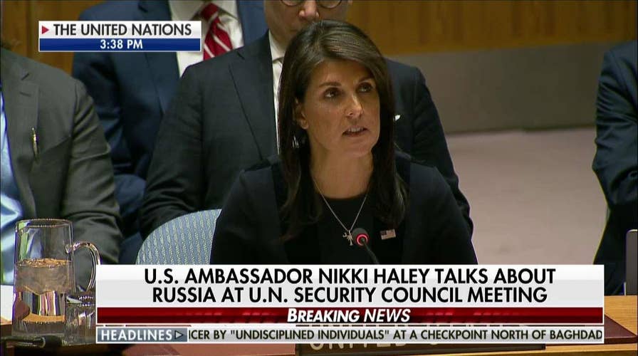 Haley Condemns Russia Chemical Weapons Usage