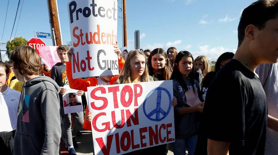 Students stage nationwide walkouts to protest gun violence