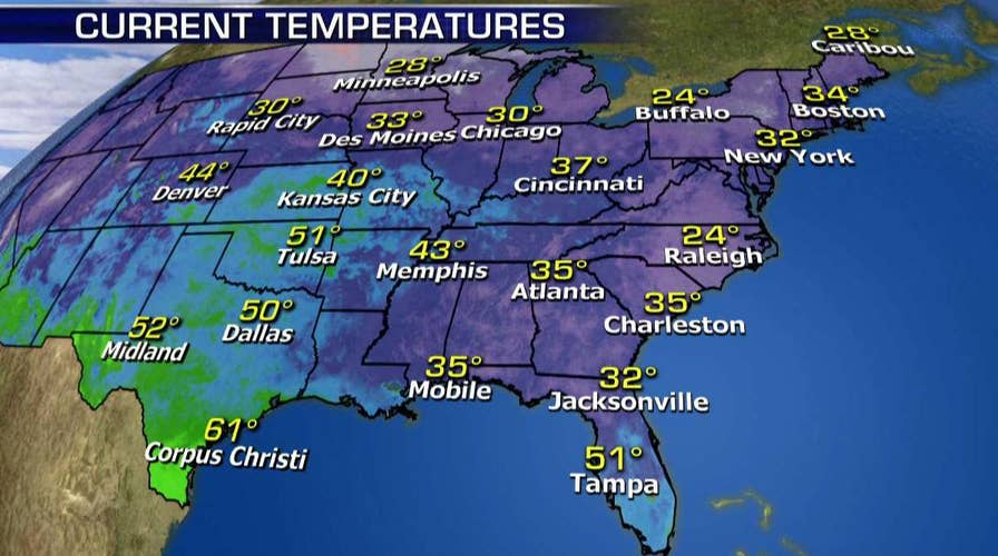 National forecast for Thursday, March 15