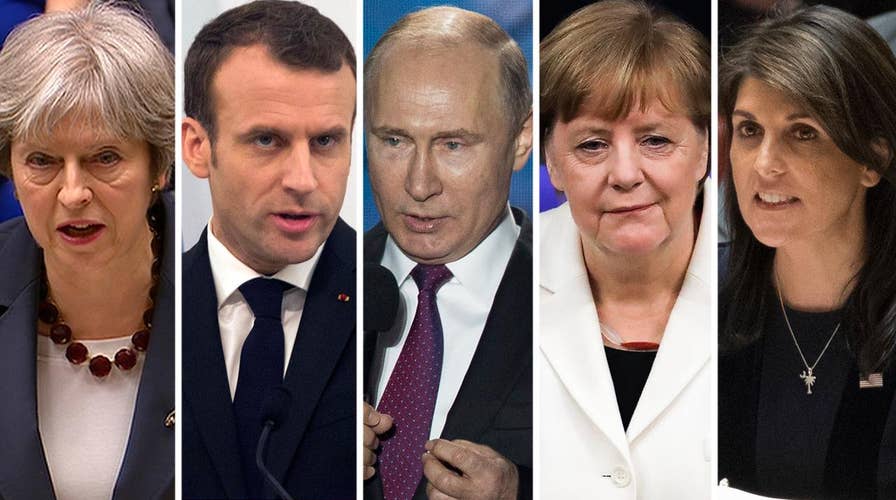 US, UK, French, German leaders blame Russia for poisoning