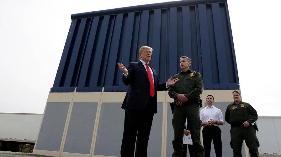 Trump gets first-hand look at border wall prototypes