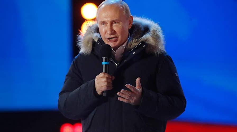 President Vladimir Putin wins a fourth term in office