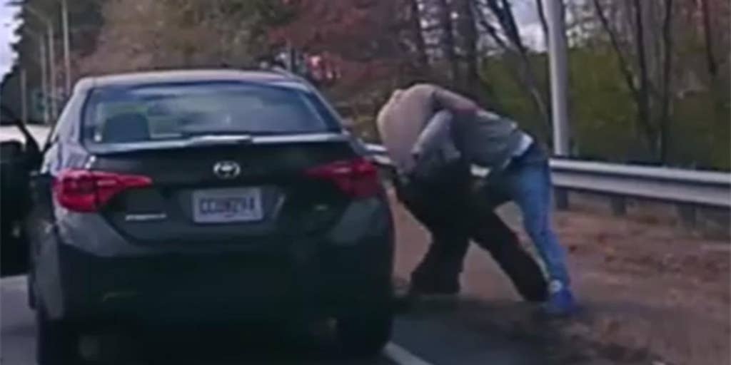 Suspect wrestles cop to ground before fleeing traffic stop Fox News Video