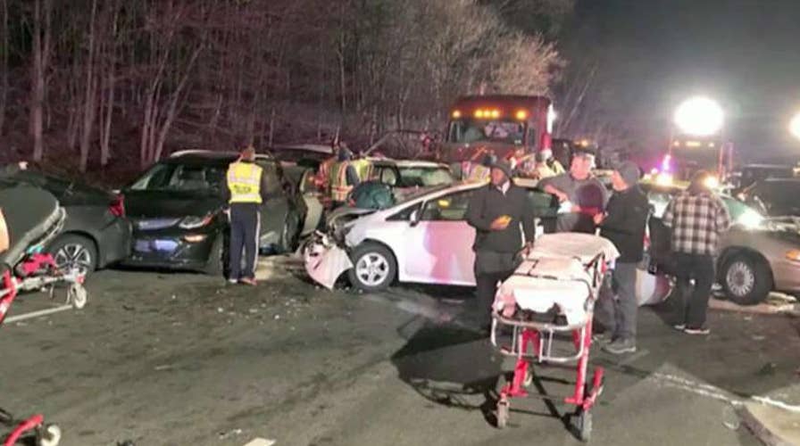 At least 20 cars crash causing closures on I-270 South